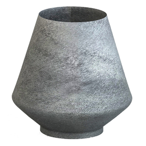 Maceta de metal con textura negra de forma moderna, macetas y macetas de lujo usadas, decoración de jardín de tendencia - Product Image 5