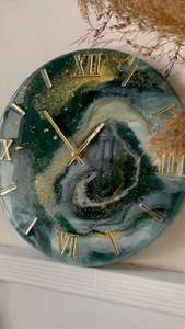 DECOR Epoxy Resin <b>Wall</b> <b>Clock</b> Epoxy Resin <b>Living</b> <b>Room</b> best qulatiye Furniture Home Decor <b>Wall</b> <b>Clock</b> Customized best - Product Image 2