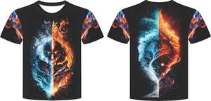 Camisetas transpirables de talla grande para hombre 100% poliéster secado rápido ecológico sublimación impresa cuello redondo ajuste Regular - Product Image 5