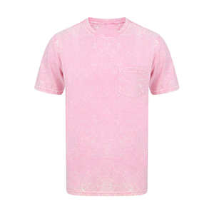 เสื้อยืดโอเวอร์ไซส์ผู้ชาย ผ้าคอตตอนถัก 100% ล้างสีแบบแอซิดวอช ทรงหลวมสไตล์วินเทจ  รับผลิตตามแบบ OEM - Product Image 2