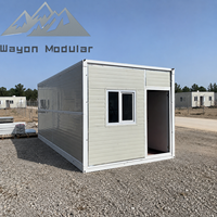 Maison conteneur démontable, cabane préfabriquée portable, bureau de chantier modulaire, maison temporaire