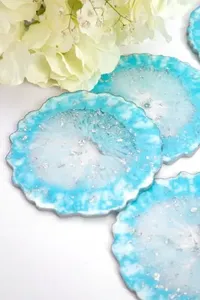 ที่รองแก้วทำจากเรซินเป็นมิตรกับสิ่งแวดล้อมดีไซน์และสีสำหรับถ้วยชาและกาแฟดีไซน์เป็นเอกลักษณ์ - Product Image 3