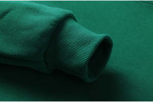 Sweat-shirt à capuche vert uni pour homme, pull décontracté, streetwear d'hiver - Product Image 3