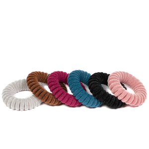 Coleteros Elásticos Metálicos para el Cabello, Accesorios para el Cabello con Diseño de Cable Telefónico, Coleteros Elásticos para Mujer - Product Image 3