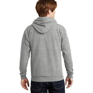 Venta al por mayor de lujo pulóver con capucha para hombres personalizado bordado básico sudadera canguro bolsillos fábrica liso teñido para el invierno - Product Image 4