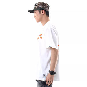 OEM servicio bajo MOQ alta calidad personalizado barato camisetas Casual Muscle Fit manga corta patrón sólido cuello redondo 220 gramos en blanco - Product Image 5