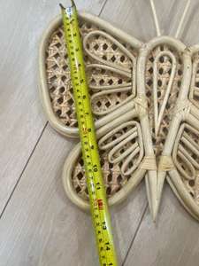 Échantillon gratuit et meilleur design de papillon en rotin, décoration murale pour chambre d'enfant - Product Image 5