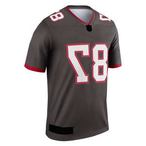 Taille personnalisée maillot de football américain à manches courtes maillots de sport de plein air de haute qualité dernière conception maillot de football américain - Product Image 1