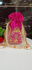 Nouvel arrivage de superbes sacs à main en relief multicolores faits à la main, sacs à main de soirée pour femmes, sacs à main traditionnels Potli String - Product Image 5