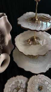 DIY 3ชั้นถาดผลไม้รูปทรงกลมแม่พิมพ์ซิลิโคนสำหรับทำมือถาดชา - Product Image 3