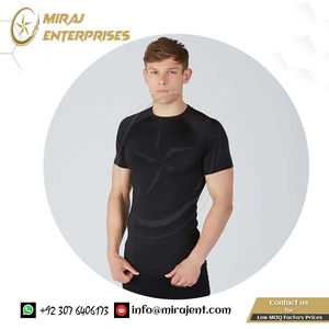 Camiseta de manga corta para correr con timbre de secado rápido para hombre, ropa deportiva elástica de algodón 100% para deportes y Fitness - Product Image 6