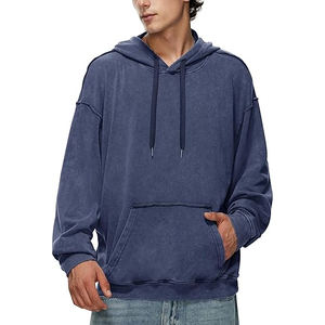 Sudadera con capucha lavada con ácido Vintage personalizada para hombre, ropa de calle de moda de gran tamaño, sudaderas con capucha, ropa a granel, proveedor de fábrica - Product Image 1