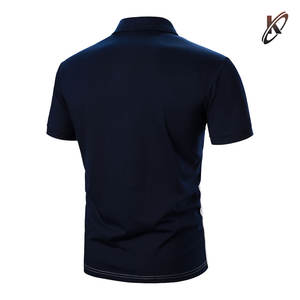 Motif solide décontracté pour hommes pour Polo T-Shirt à la mode courte longueur tissu de toile Offre Spéciale bas prix compressé caractéristique - Product Image 2