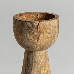 Décoration d'intérieur Bougeoirs en bois Bougeoirs en bois de manguier Bougeoir à pilier Fabriqué au Vietnam - Product Image 3