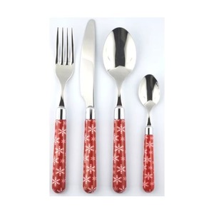 Stainless Steel <b>Set</b> Of 5 Flatware <b>Set</b> Ideal For Kitchen Tabletop Hotel Home Use Silver Color Plated <b>Cutlery</b> <b>Gold</b> Cold Handle - Product Image 2