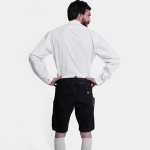 Pantalones cortos alemanes bávaros Lederhosen con tirantes 2025 pantalones cortos Oktoberfest pantalones cortos tradicionales - Product Image 5