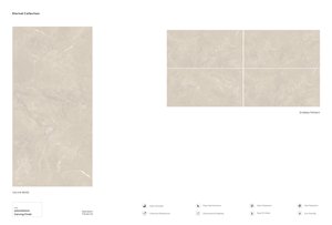 กระเบื้องพอร์ซเลนแกะสลักสง่างามไม่มีที่สิ้นสุด | 600x1200ชั้นผนังรูปแบบขนาดใหญ่พื้นผิวมันวาวคอลเลกชันส่งออกระดับพรีเมียม - Product Image 2