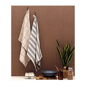 Serviettes de golf personnalisées 2026 en coton biologique 100% avec bordure bleue brodée – Durables, éco-responsables, élégantes, vente en gros, serviettes de cuisine - Product Image 4