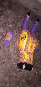 หัววัวทาสีด้วยมือตามสั่งสำหรับตกแต่งบ้านเหมาะสำหรับร้านค้าในบ้านสามารถสั่งทำได้ - Product Image 2