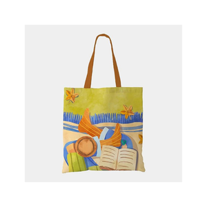 กระเป๋าช้อปปิ้งผ้าคอตตอนเนื้อยั่งยืนทนทานรีไซเคิลได้อย่างรวดเร็วปักด้วยมือทำจากผ้าฝ้าย100% อินเดีย - Product Image 6