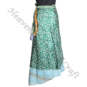 กระโปรงผ้าโสร่งพิมพ์ลายชายหาดสำหรับผู้หญิงกระโปรงยาวคลุมยาว38นิ้วมีหลายชั้น - Product Image 4