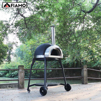 Four à pizza en terre cuite à bois, autonome, pour usage domestique extérieur, en acier inoxydable, modèle populaire FIAMO