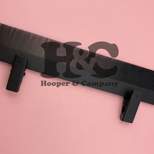 HOOPER COMPANY Soporte Profesional para Pelucas y Extensiones de Cabello, Nuevo, Resistente, de Acero Inoxidable Negro Mate, con Logotipo Personalizado - Product Image 5