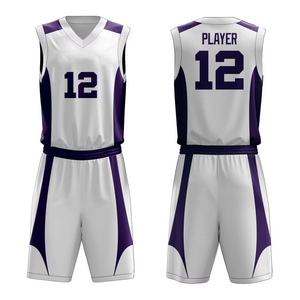 Vente en gros de maillots de basketball personnalisés pour hommes dernière mode uniformes d'entraînement sportif en polyester à séchage rapide ensembles respirants avec logo imprimé - Product Image 2