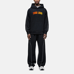 OEM/ODM Évacuation de l'humidité Respirant à Capuche pour Hommes Streetwear Survêtement Bordure Latérale Personnalisé DTG Imprimé Logo Regular Fit Hiver - Product Image 6