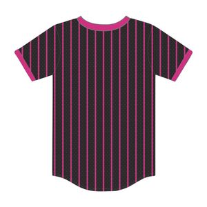 Año de Fundación 2020 Delta Psi Rho Sorority Jersey de béisbol bordado a rayas negro 100% malla de poliéster cuello en V costilla Anti-UV - Product Image 3