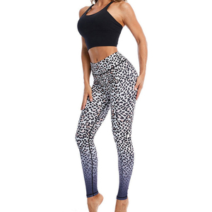 Nouvelle impression numérique Denim moulant taille haute fermeture éclair motif pantalons de Yoga sport course Fitness Leggings pour les femmes - Product Image 4