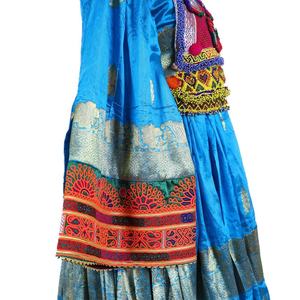 Vintage ethnique Kuchi robes Afghan/Pakistan traditionnel fête porter dentelle paillettes décoration multicolore traditionnel Kuchi robe - Product Image 3
