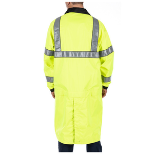 Prix de gros, vêtements de travail d'hiver bon marché, 100% polyester, jaune, haute visibilité, réfléchissant, imperméable, LED clignotante, logo personnalisé, gilet de sécurité - Product Image 3