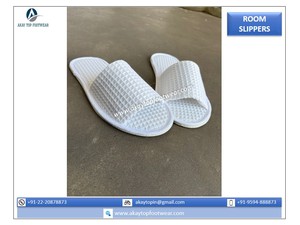 รองเท้าแตะเปิดนิ้วเท้าสำหรับทั้งชายและหญิงผ้าคอตตอนวาฟเฟิลทำจากโพลีเอสเตอร์นุ่มกันลื่นสำหรับแขกโรงแรม-สำหรับฤดูใบไม้ผลิ/ฤดูร้อนฤดูหนาว - Product Image 3