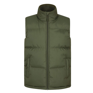 Venta al por mayor de los hombres al aire libre Casual Stand Collar Chaleco chaqueta acolchada abrigo chaleco invierno cálido chaqueta sin mangas OEM - Product Image 5