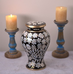 Urne de crémation en cuivre pur | Urne commémorative faite à la main pour adultes | Souvenir funéraire élégant - Product Image 3