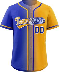 Chemises de baseball pour hommes Maillot de baseball personnalisé Usine Vente en gros Équipe Uniforme de baseball pour hommes Impression personnalisée - Product Image 1