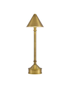 Lampe de table en métal de grande qualité à prix raisonnable pour décoration intérieure rustique avec finition antique et effet de lumière douce et chaude - Product Image 3