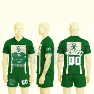 Tenue de football pour supporters d'Arabie Saoudite, nouvelle arrivée 2026, maillot et short de football verts, kit de vêtements pour fans OEM, haute qualité - Product Image 2