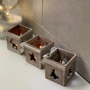 Fabrication bougeoir en bois naturel bougeoir à thé décoration de Noël idée cadeau fabriqué à la main au Vietnam - Product Image 4