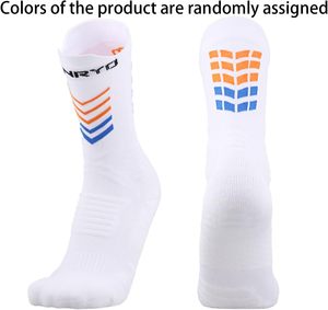 ถุงเท้าแบบกริปสำหรับทุกเพศถุงเท้ากีฬาแบบลูกเรือ1คู่ถุงเท้าฟุตบอลแบบนุ่มกันลื่นระบายอากาศได้ดีกีฬาฟุตบอลมี2สี - Product Image 2