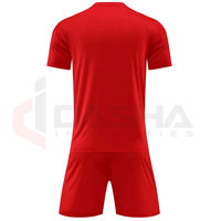 Ensembles de maillots de football personnalisés en gros, impression numérique, 100% polyester, séchage rapide, respirant, uniformes de football unisexes pour adultes