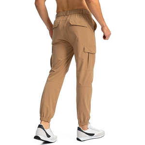 กางเกงคาร์โก้ผู้ชายแบบลำลองกางเกงเอวยางยืดระบายอากาศกางเกงวิ่งขายาว - Product Image 3
