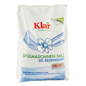 Sel de lave-vaisselle solide écologique et végétalien KLAR Brand Eco Sensitive Highlight 2 kg, sans parfum, protection anti-calcaire, entièrement biologique - Product Image 1