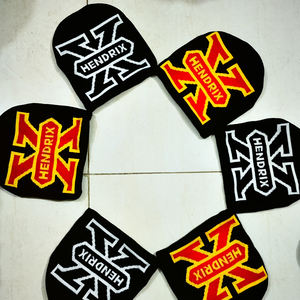 Gorro de Punto Personalizado al por Mayor, Unisex, Estilo Urbano, con Patrón de Letras, Spandex/Algodón, Colores y Tallas Personalizadas para Esquí - Product Image 1