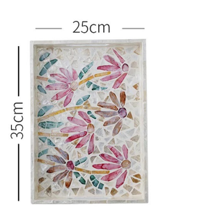 ถาดรองจานกลมทำจากไม้สำหรับอาหารเช้าถาดสำหรับตกแต่งโต๊ะขนาดใหญ่ดีไซน์ใหม่หรูหราทันสมัย - Product Image 5