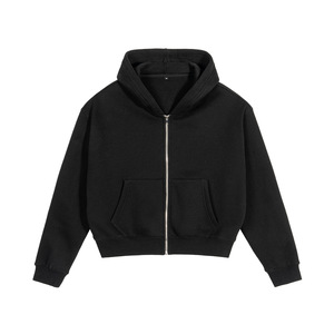 Sudadera con Capucha de Invierno, Estilo Urbano, Tendencia, con Cierre, Personalizable con Serigrafía, Corte Recto y Holgado para Hombre - Product Image 2