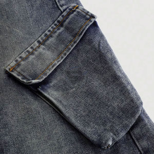 กระโปรงยีนส์ยาวทรงแม็กซี่สำหรับผู้หญิง ไซส์พลัส ผู้ผลิตกระโปรงยีนส์ กระโปรงยีนส์ทรงแม็กซี่ลายวงกลม - Product Image 5