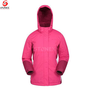 Chaqueta de esquí para mujer Abrigo de nieve de invierno cálido Bolsillos con cremallera a prueba de nieve Chaquetas de nieve con Capucha ajustable - Product Image 2