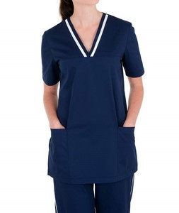 Nuevas llegadas: Uniformes médicos personalizados unisex de tela de sarga de algodón, estilo jogger, de secado rápido y transpirables. - Product Image 4